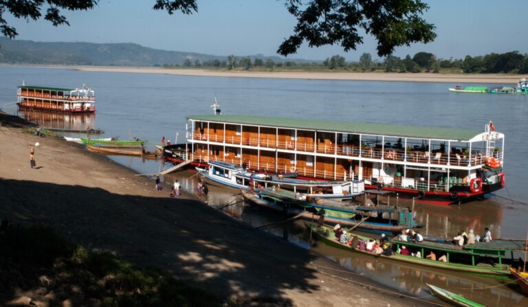 Moored With Long Boats