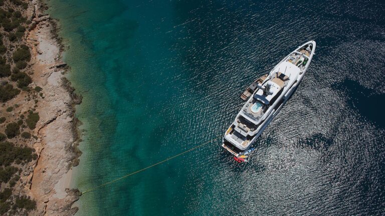 Motor Yacht OURANOS Stern To By Admiral Yachts