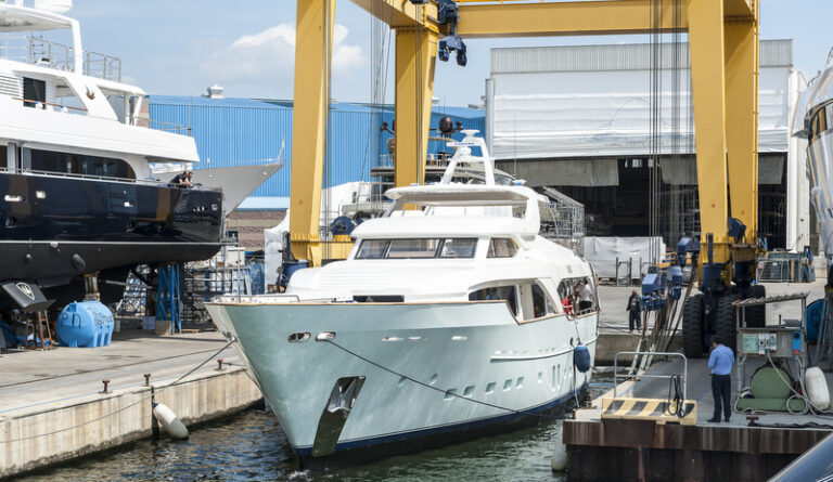 Motor yacht Blue Berry on the water