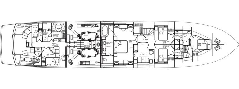 Motor yacht Don Carlo - Accommdation Layout