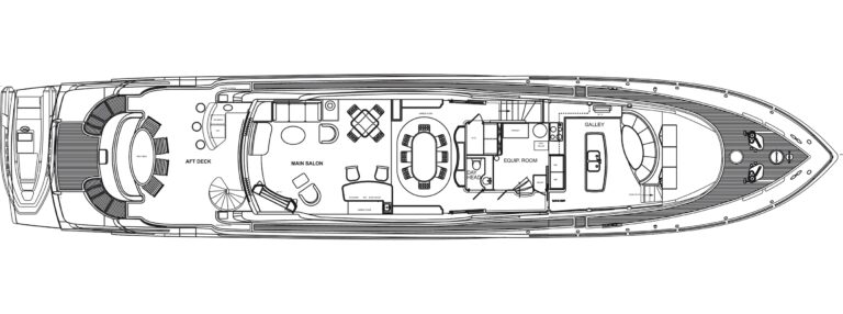 Motor yacht Don Carlo - Main Deck Layout
