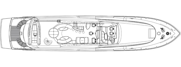 Motor yacht Don Carlo - Top Deck Layout