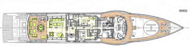 Motor yacht EVENT - Bridge Deck Layout