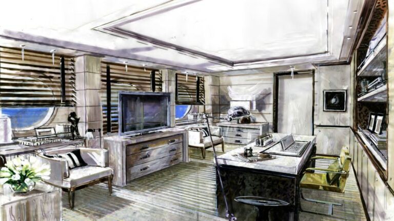 Motor yacht EVENT - Master Cabin Office