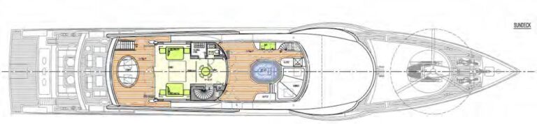 Motor yacht EVENT - Sun deck Layout