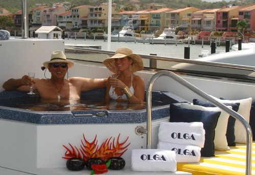 Motor yacht OLGA - Flybridge Spa Pool