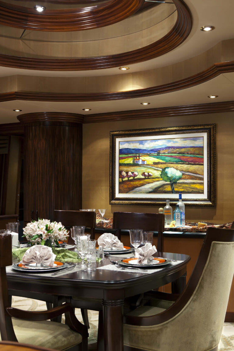 Motor yacht OLGA - Formal Dining Detail