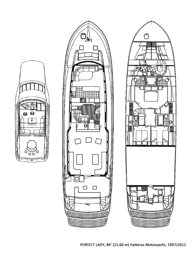 Motor yacht PERFECT LADY - Layout