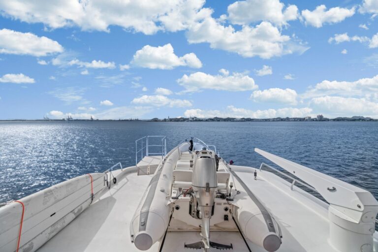 NIRVANA Exterior - Flybridge Deck Tender Storage