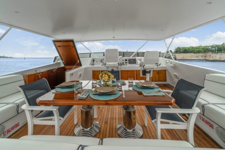 NIRVANA Exterior - Flybridge Deck Living Area