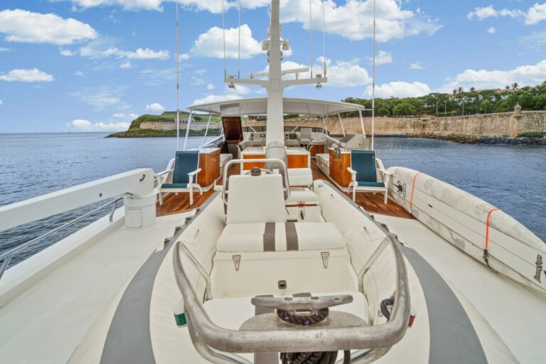 NIRVANA Interior - Flybridge Deck Tender Storage