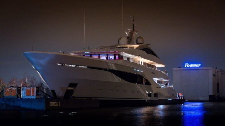 Newly Launched Superyacht Arrow Is Preparing For Sea Trials