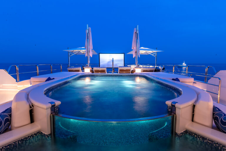 Outdoor Cinema And Infinity Pool