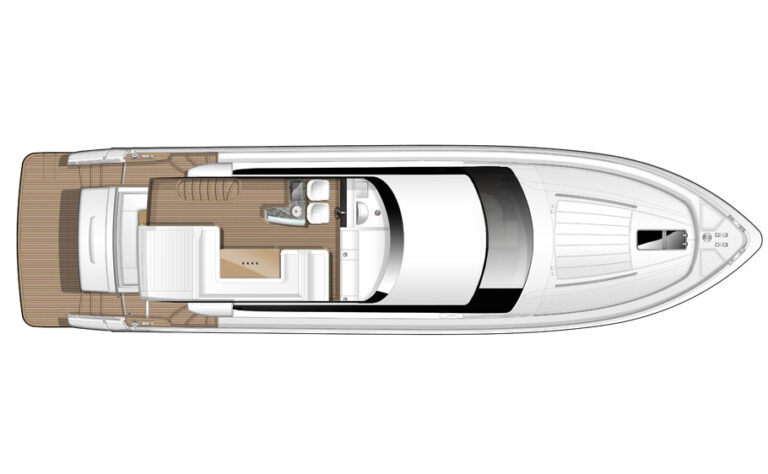 Princess 64 LADY M - Deck Plan