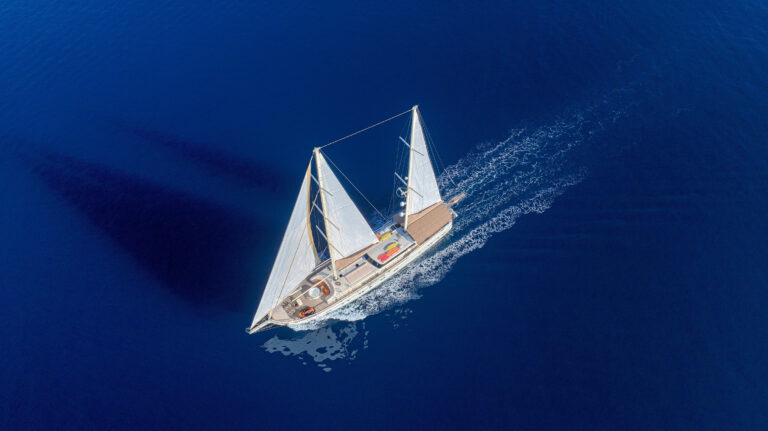 Queen Of Salmakis Aerial View Cruising