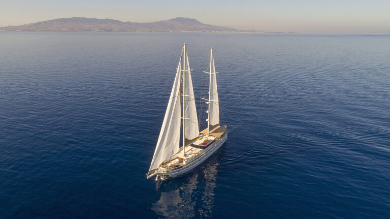 Queen Of Salmakis At Anchor