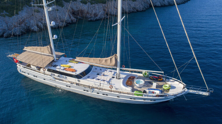 Queen Of Salmakis- At Anchor In The Med