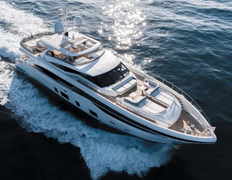 Aerial View Of The Yacht