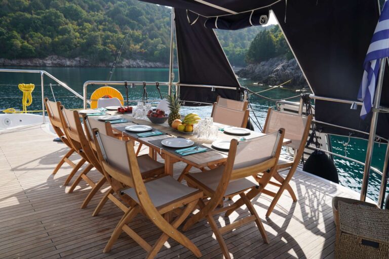 Aft Deck Dining Area