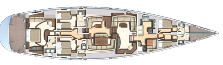 Sail Yacht PENELOPE - Layout