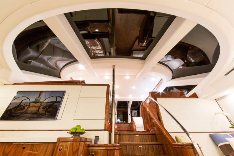 Sail Yacht PENELOPE - View from lower Salon