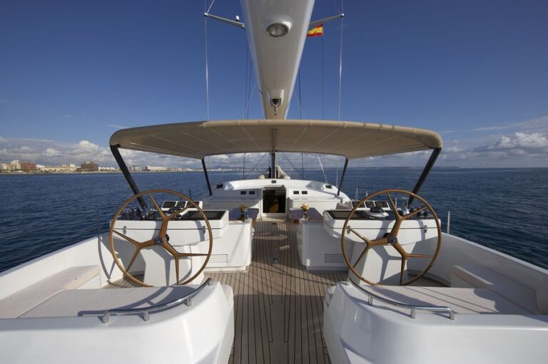 Sailing yacht Nephele - Cockpit and Helm