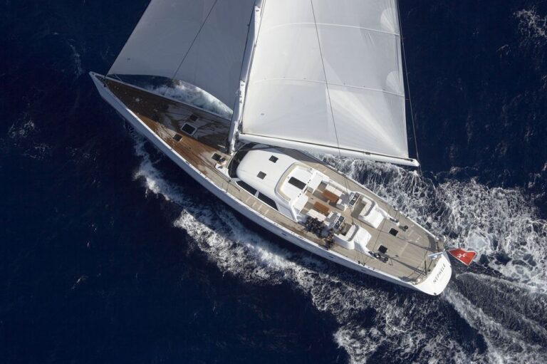 Sailing yacht Nephele - View of Sailing from Above