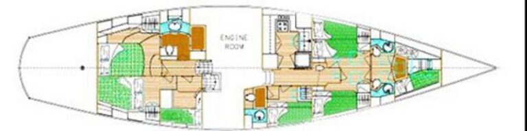 Sailing yacht PLUM - Layout