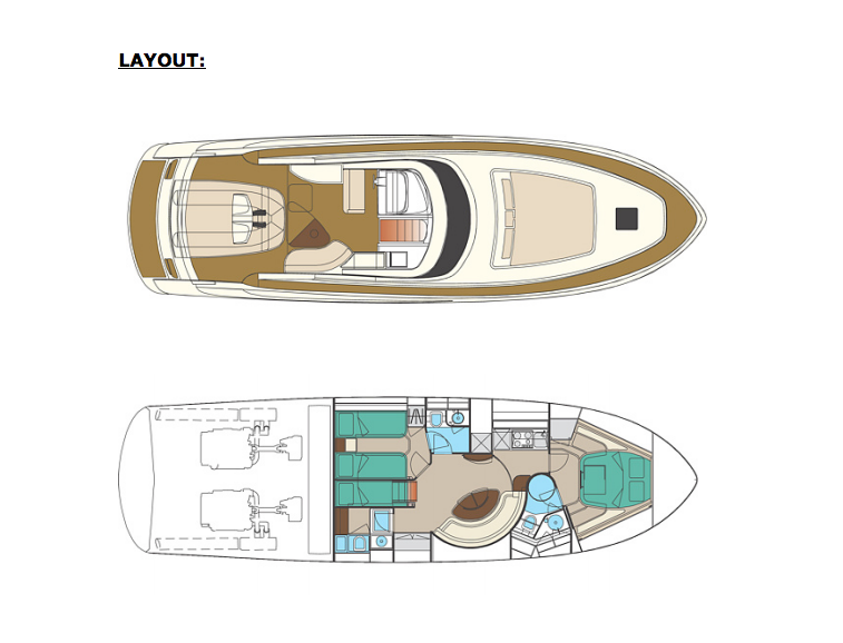 Sakura yacht - Layout
