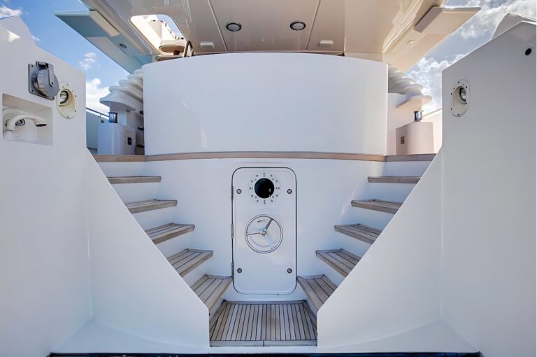 Shana Super Yacht Stairs Exterior