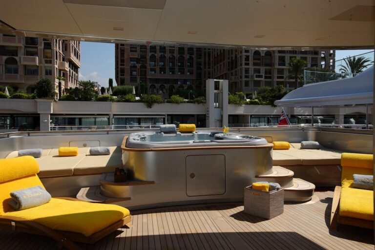 Spa Pool Superyacht Exuma - photo courtesy of Perini Navi