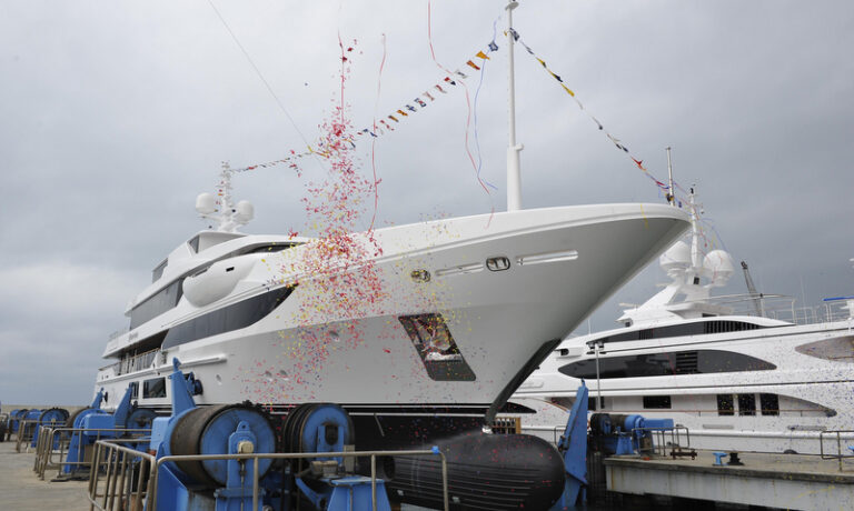 Super yacht Surpina ready to hit the water
