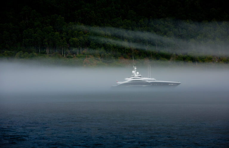 Superyacht Ann G Cruising In Norway