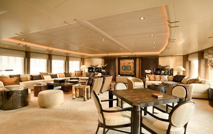 Superyacht ECSTASEA -  Main Salon 2