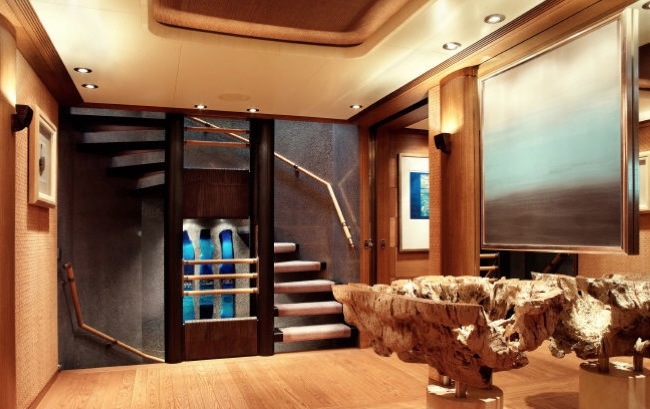 Superyacht ECSTASEA -  Stairs