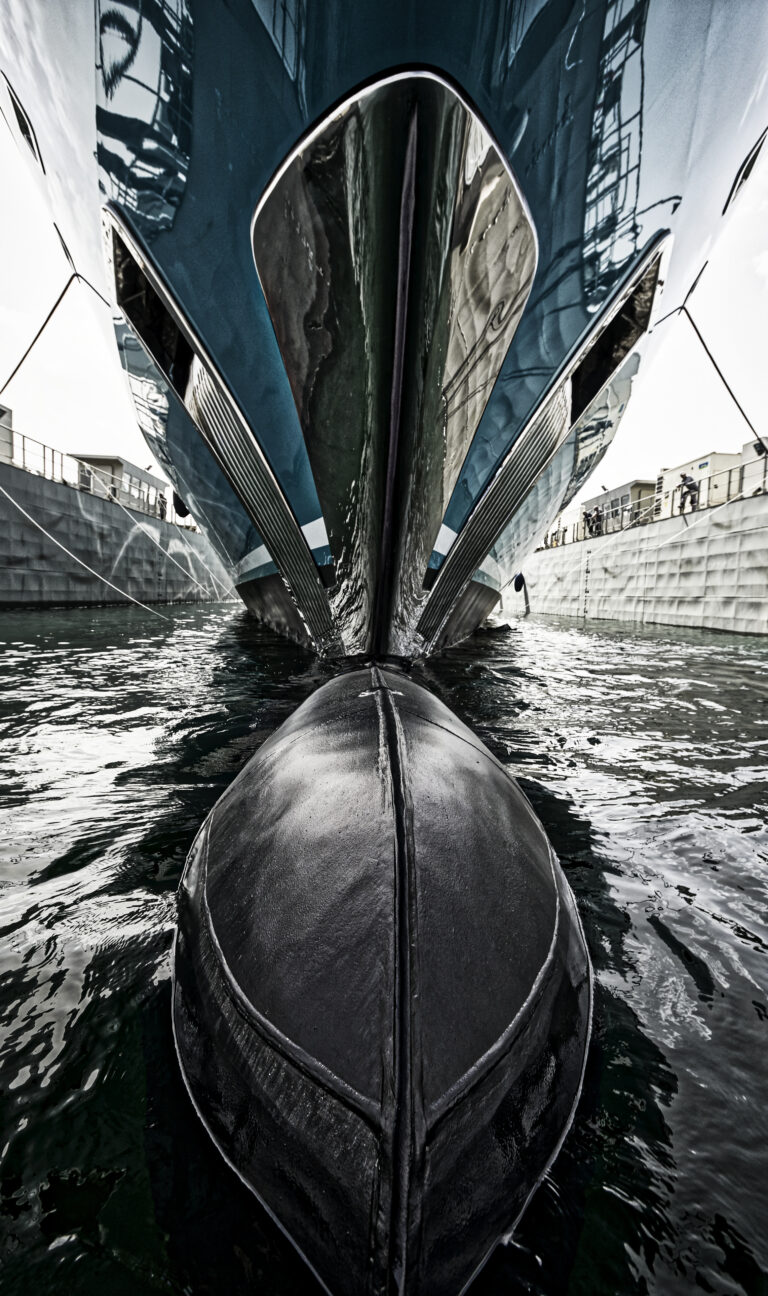 Superyacht GO At Her Launch - Turquoise Yachts - Bow