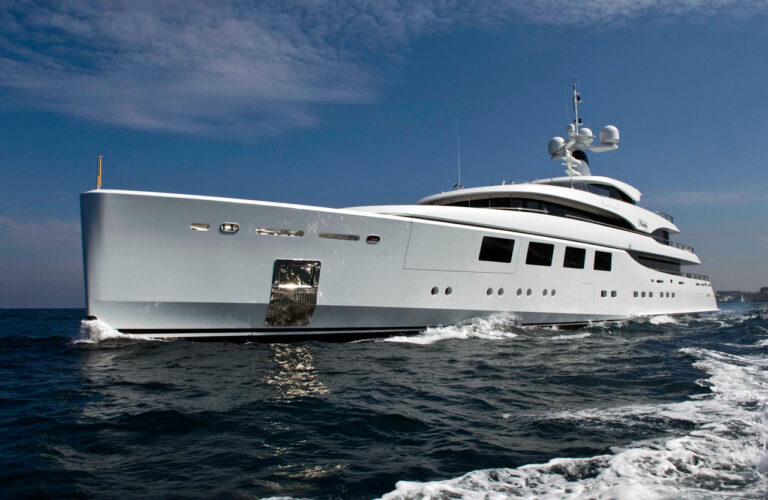Superyacht NATALY at her sea trials in Italy - images by Benetti Yachts