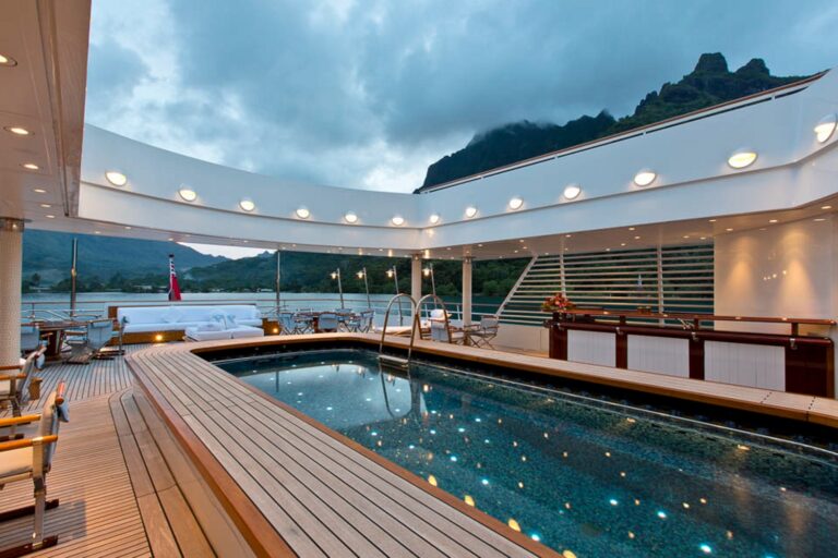 Swimming Pool At Night
