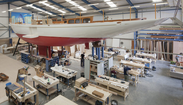 Third Truly Classic 90 Yacht under construction at Claasen