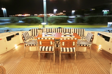 VOGUE OF BEAULIEU - Aft Deck