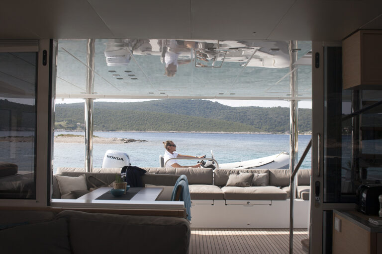 View From Salon To The Aft Deck