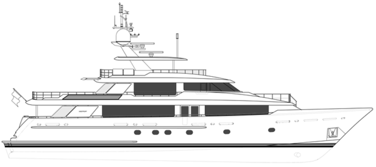 W Technical Drawing