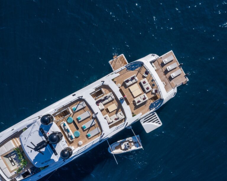 Aerial View Of The Yacht