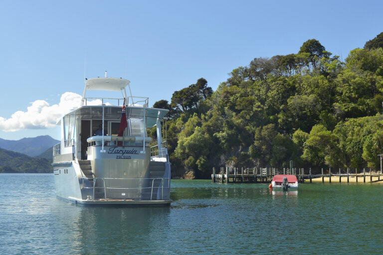 Aft View At Anchor