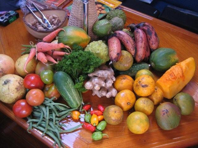 Caribbean charter local fruit