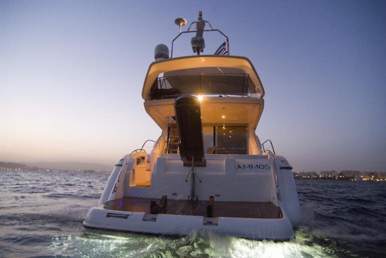 Yacht AMMOS - Aft View