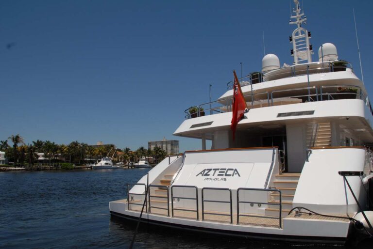 Yacht AZTECA II -  Aft View