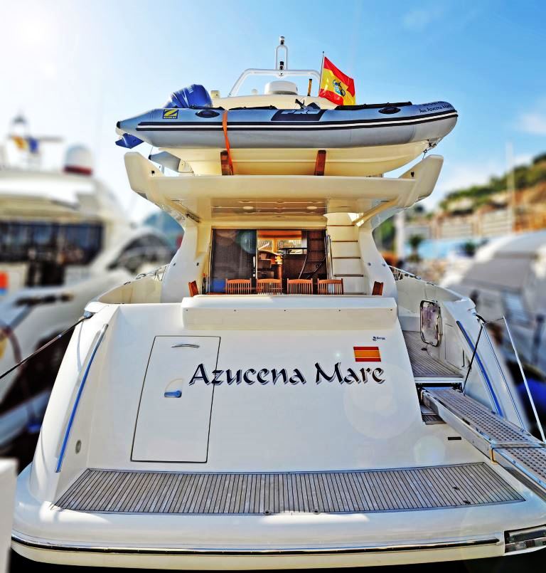 Yacht AZUCENA MARE - Aft View