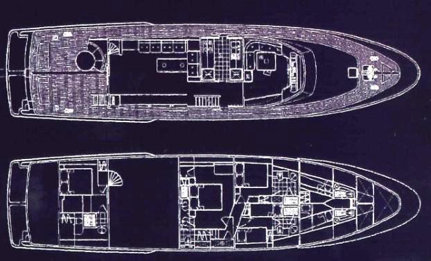 Yacht BLUE LADY -  Layout