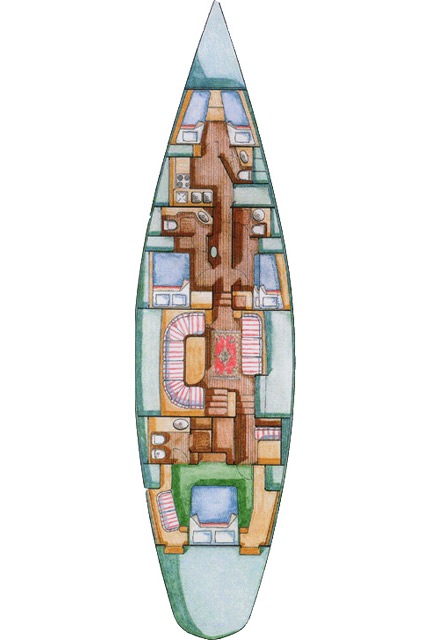 Yacht CAMPAI - Layout